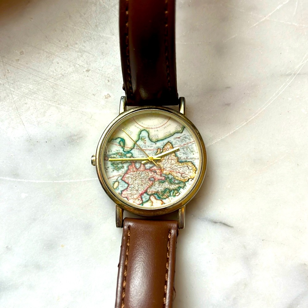 Urban Outfitters World Map Watch